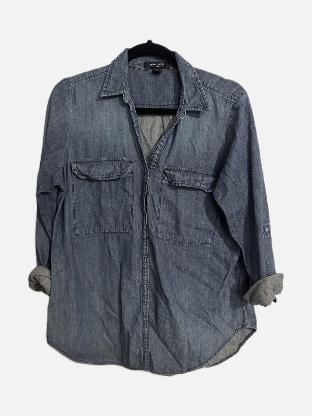 Nine West Lightweight Denim Shirt Jacket
